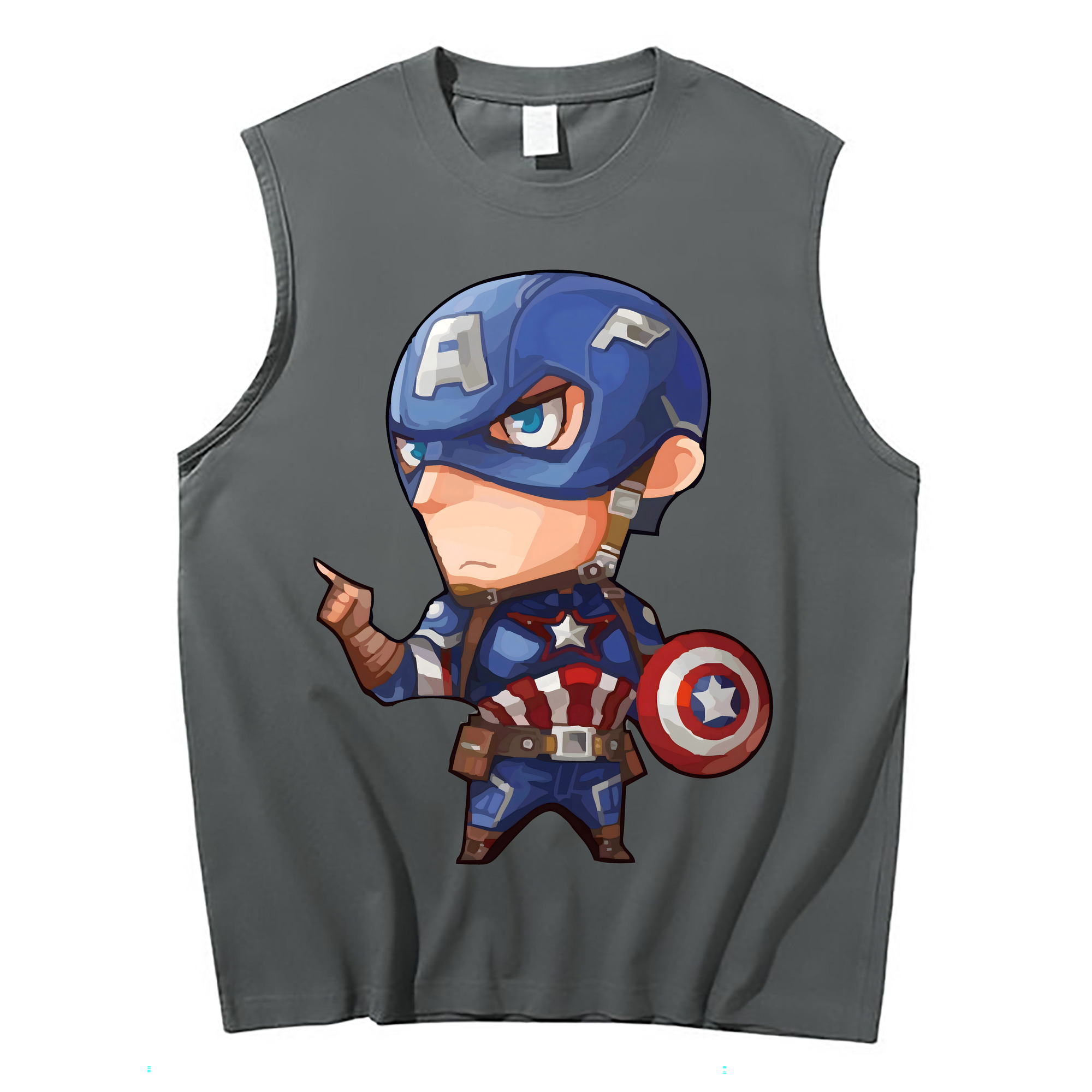 （画像用） アベンジャーズ The Avengers コットン100％タンクトップ（フロントプリント）